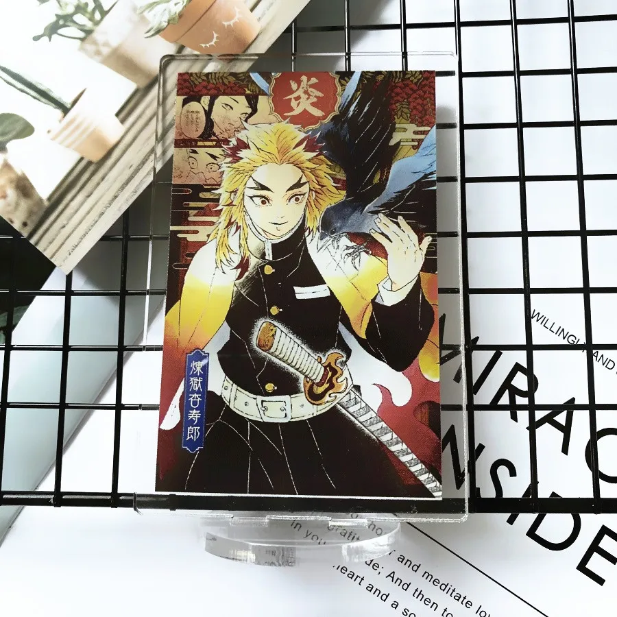 

11.5cm New Demon Slayer Kamado Tanjirou Kamado Nezuko Acrylic animation brand Desktop card Japanese anime periphery gift