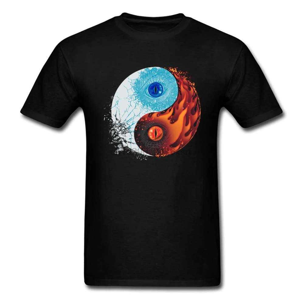 Yin Yang сплетни графическая футболка для мужчин игры баланса Тай Чи Футболка