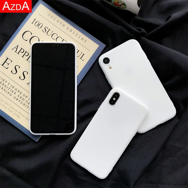 ТПУ белый матовый чехол для huawei P20 Lite P30 P10 P9 P8 Коврики 10 20 Lite рro Nova 3 3i 3e 4 4e 5 P Smart силиконовые чехлы