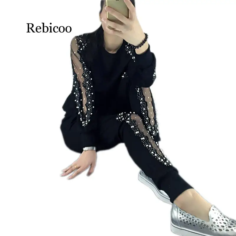 Большой Размеры 4XL женская 2 милый костюм весенняя одежда спортивные костюмы