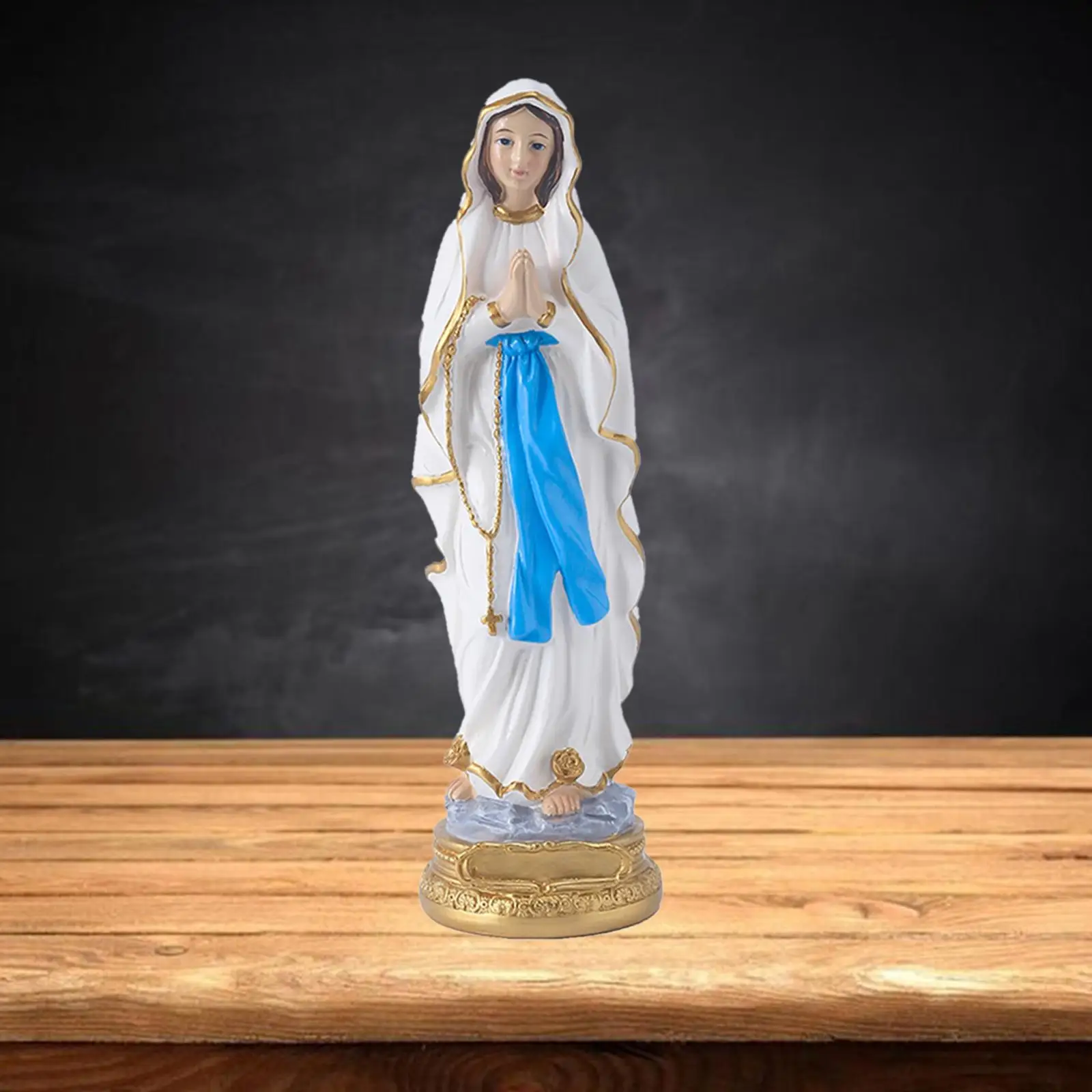

Католическая смола, голова Мадонны, статуэтка ручной работы, религиозный свадебный подарок, украшение для рабочего стола на Рождество
