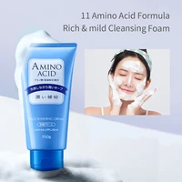 hanajirushi amino acid foam cleanser hyaluronic acid face wash for dry skin oil skin combination skin limpiador facial 150ml