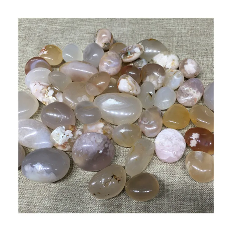 

Cherry Blossom Agate Natural Polished Tumbled Crystal Healing Gemstone For Sale