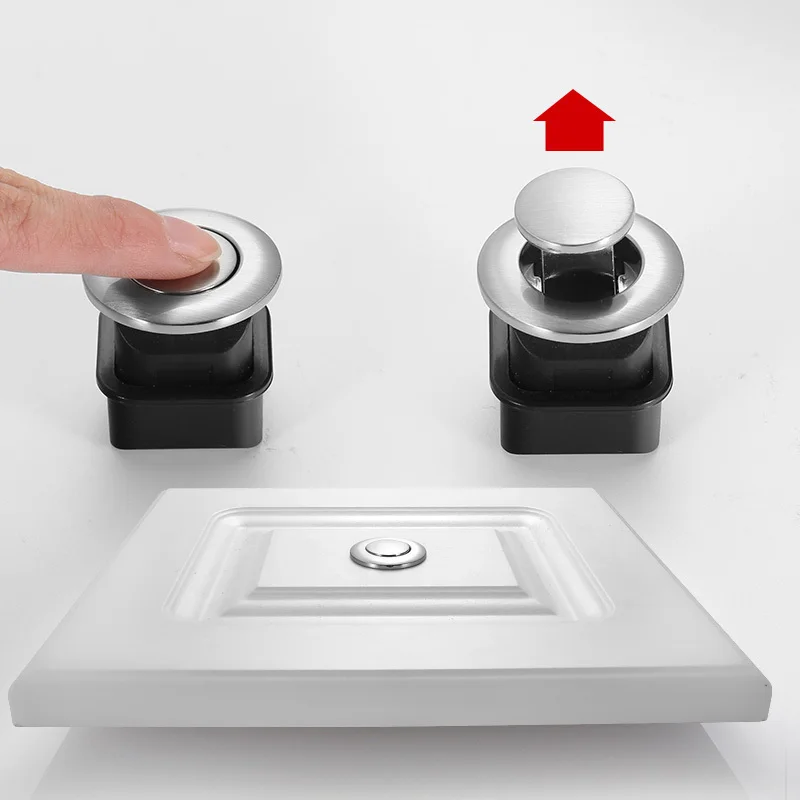 1 шт. серебряные скрытые дверные ручки Пружинные ящика Ручка невидимость