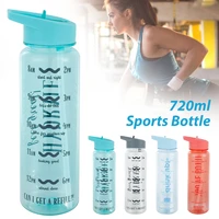 water bottle with straw and time marker motivational water jug leakproof water daily for fitness gym travel outdoor sports