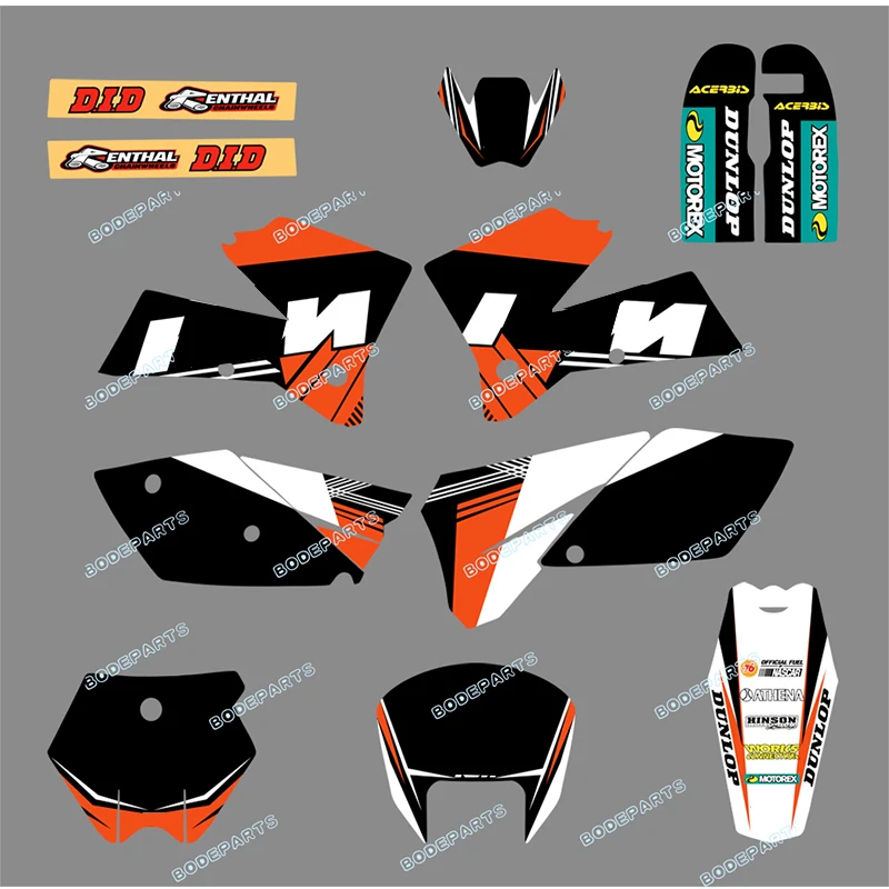 

Motorcycle Bike SX 125 250 380 400 520 Sticker Decal Graphics FOR KTM Motorcycle SX 125/250/380 /400/520 2005 2006