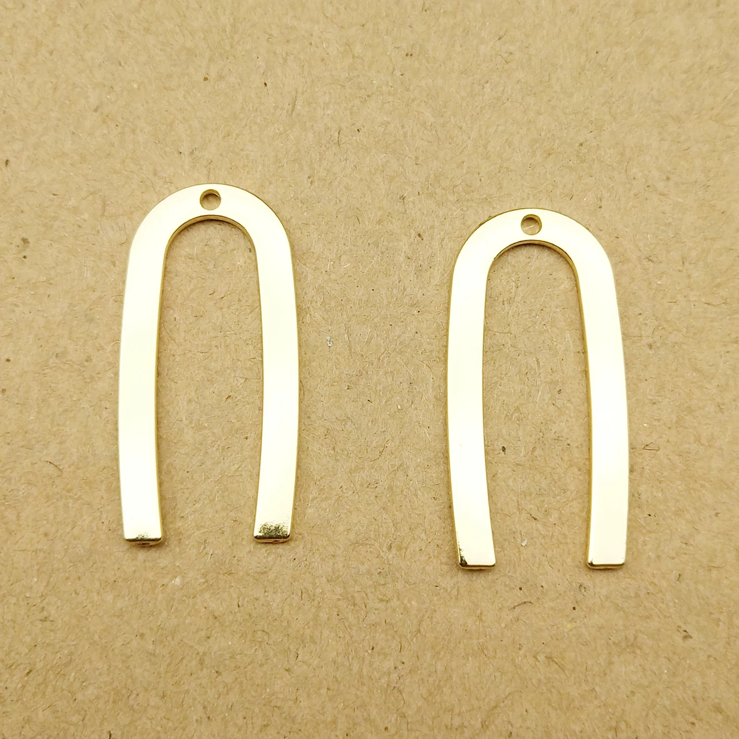 

10pcs 13x28mm U shaped charm for jewelry making and crafting charm earring pendant bracelet necklace charm