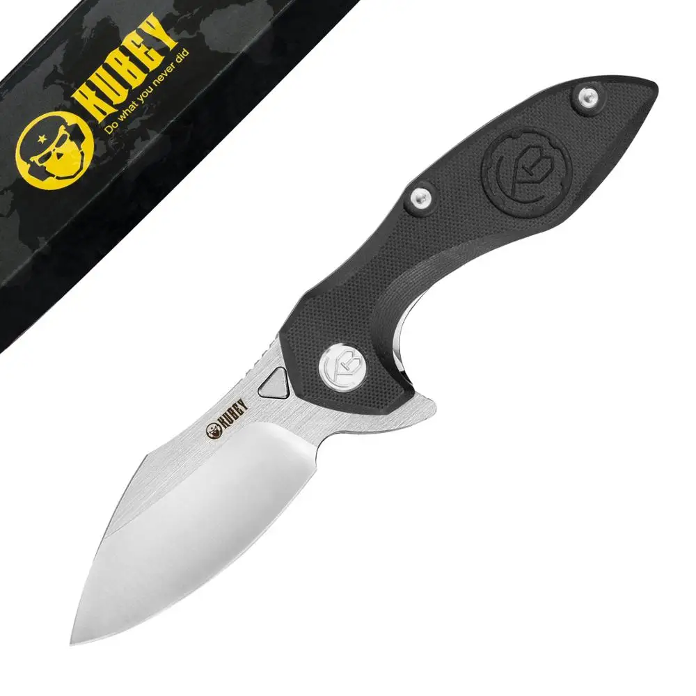 Kubey EDC с откидным верхом Ножи AUS 10 лезвие G10 ручка открытый карманные ножи зажим из