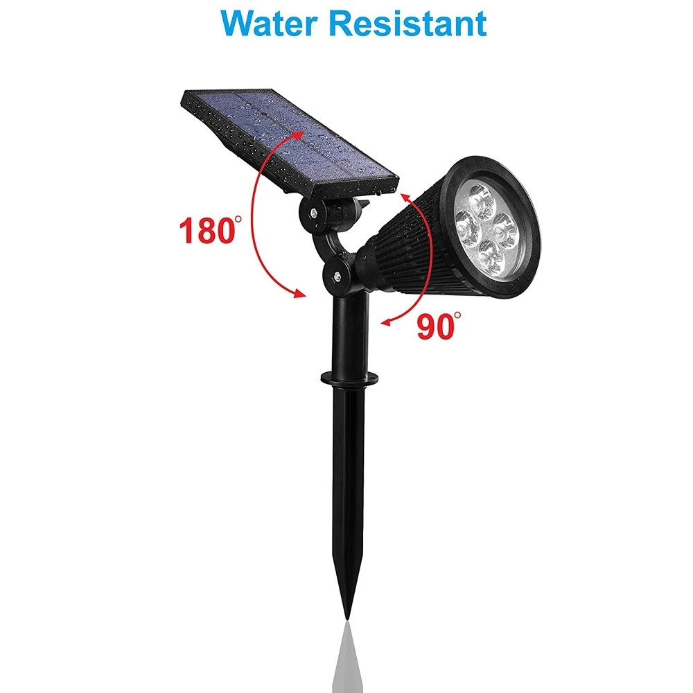2 шт. 4 светодиодный солнечный отражатель авто изменение цвета водонепроницаемый
