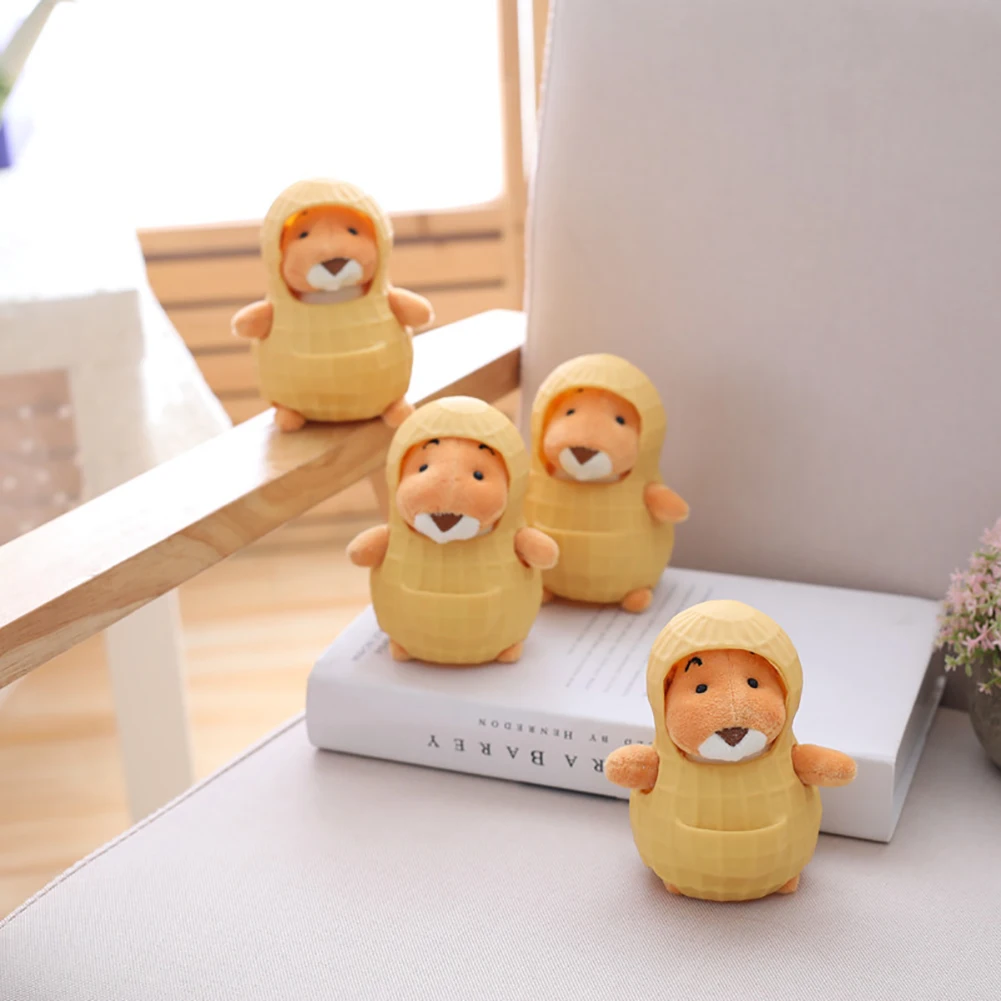 Kawaii Peanut Rat Съемная оболочка мягкая кукла домашний декор Детская игрушка