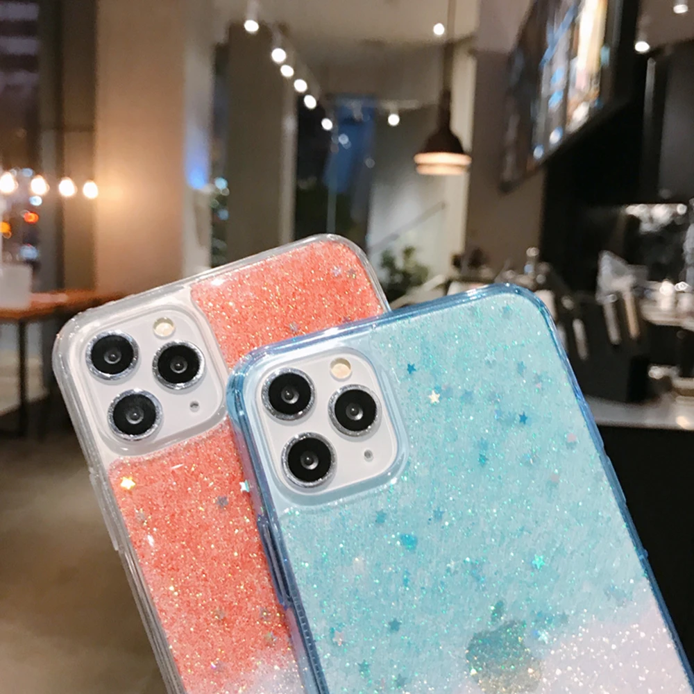 Роскошный блестящий чехол для телефона Apple iPhone X XR XS 11 Pro Max 8 7 6S 6 Plus мягкий