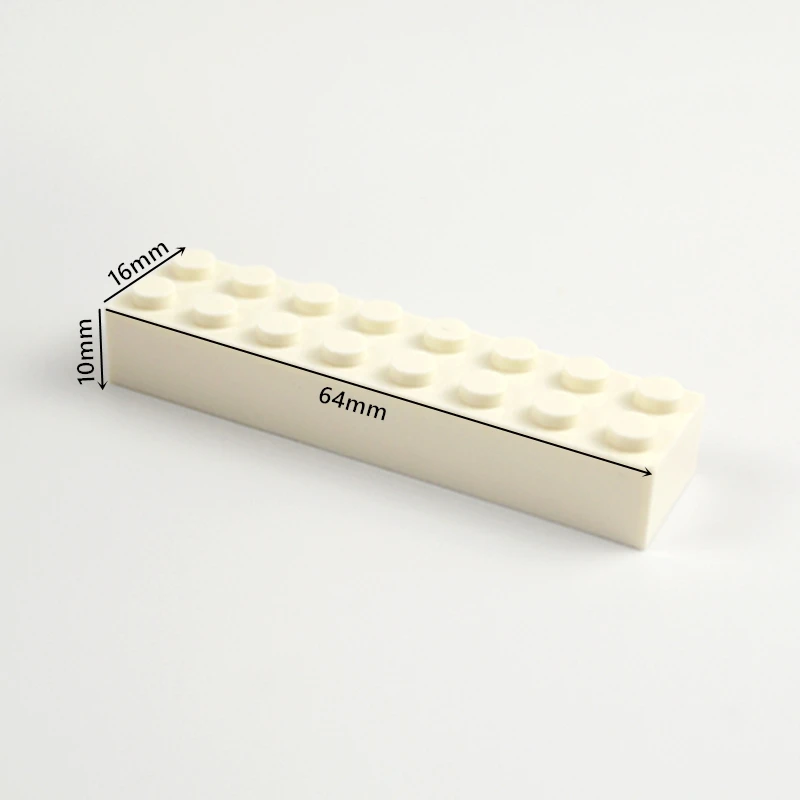 Толстый детали кирпича 2x8 точки DIY строительные блоки Развивающие игрушки