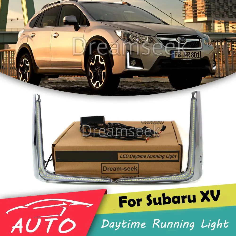 DRL для Subaru XV Crosstrek 2016 2017 светодиодсветодиодный Автомобильные дневные ходовые