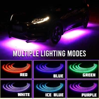 car voice activated dazzle color led chassis light