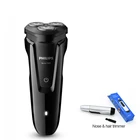 100% оригинальная Электробритва Philips S1010 Поворотная перезаряжаемая моющаяся с тремя плавающими головками для мужчин электрическая бритва