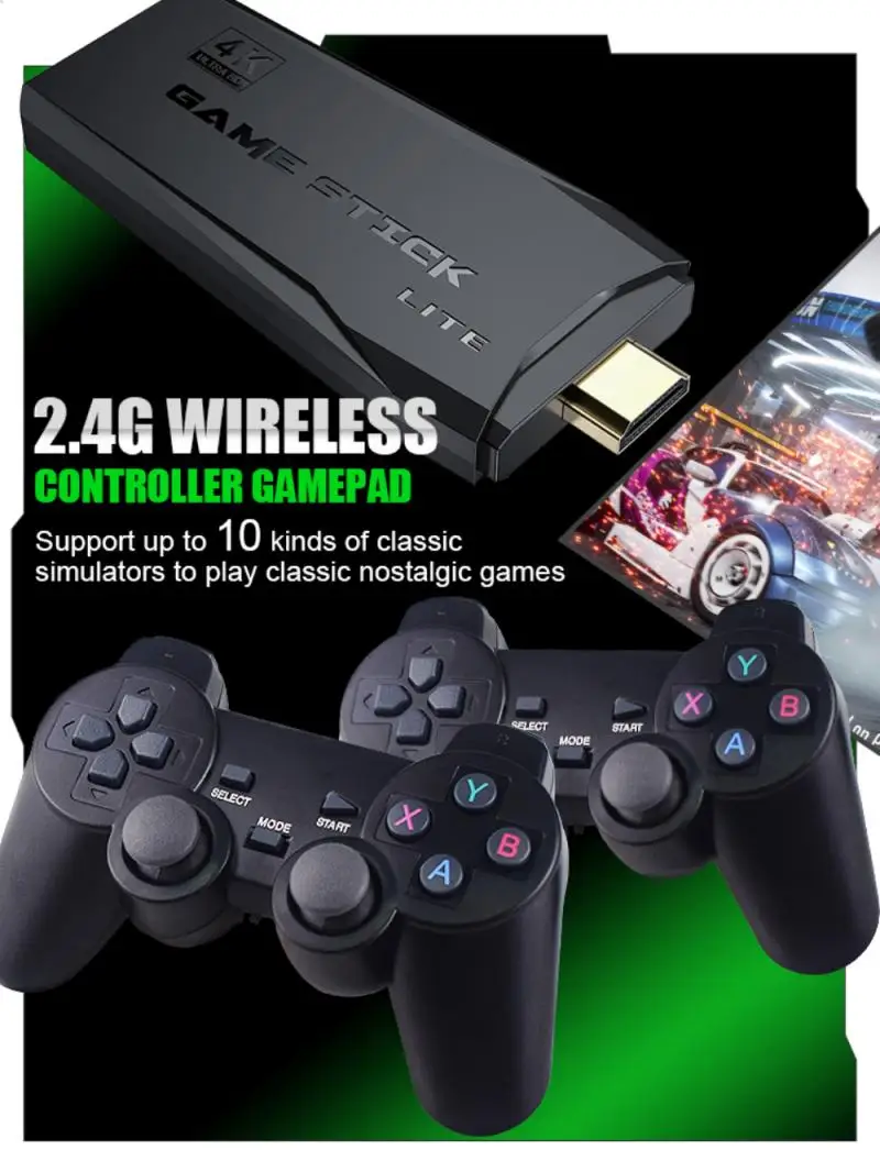 Игровая приставка POWKIDDY G5 S905L с Wi-Fi супер консоль 4K HD X 50 + Эмулятор 40000 игр Ретро