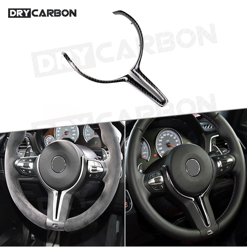 

Carbon Fiber Car Inner Steering Wheels Trim Cover for BMW 3 Series F80 M3 4 Series F82 F83 M4 5 Serie F10 M5 6 Serie Car Styling