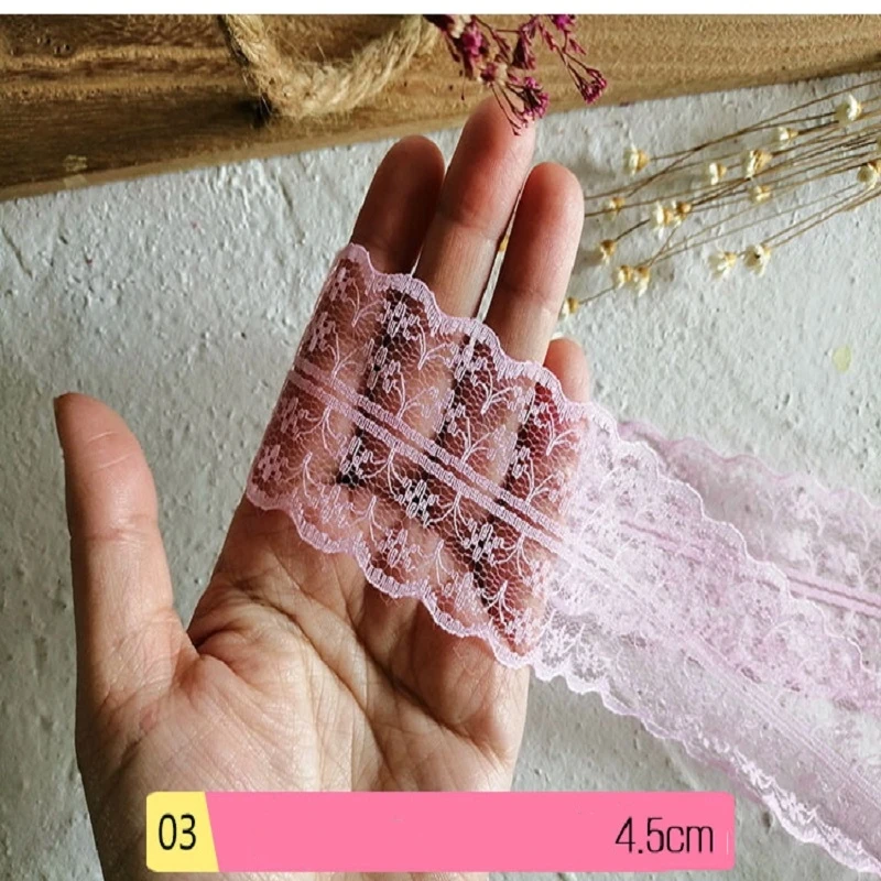 45 мм полый сетчатый кружевной Обрезной ленты ткань лента DIY упаковка для