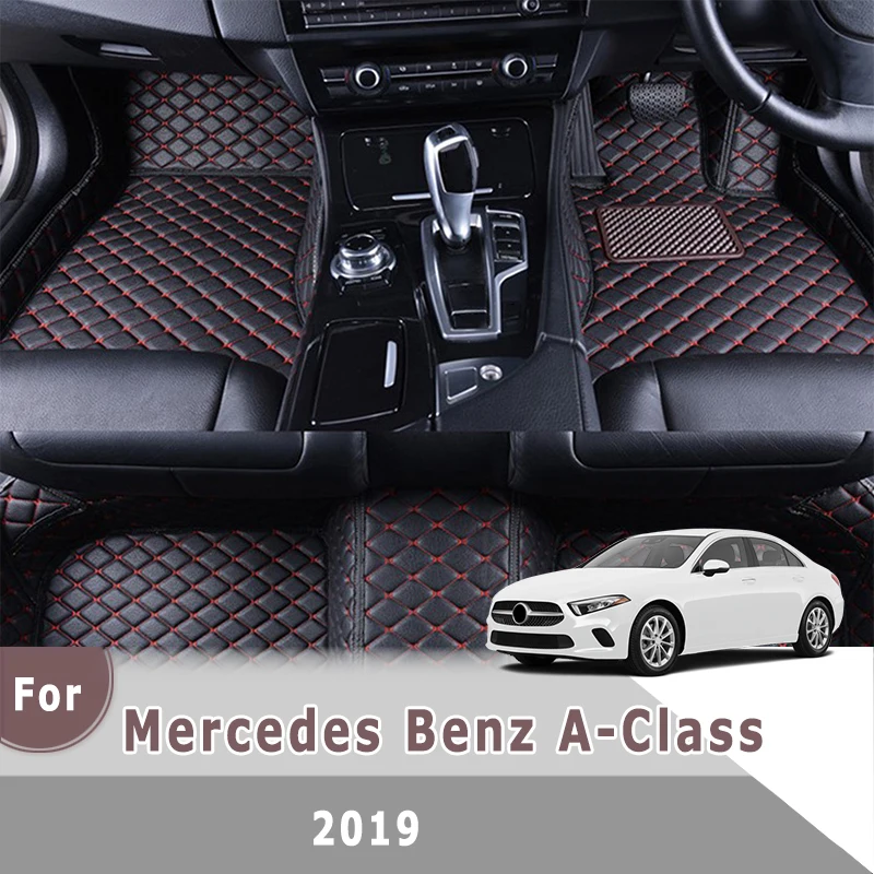 

Автомобильные коврики RHD для Mercedes Benz A-Class 2019, аксессуары для интерьера автомобиля, украшение на заказ, кожаный коврик для ног, коврик для стайлинга автомобиля