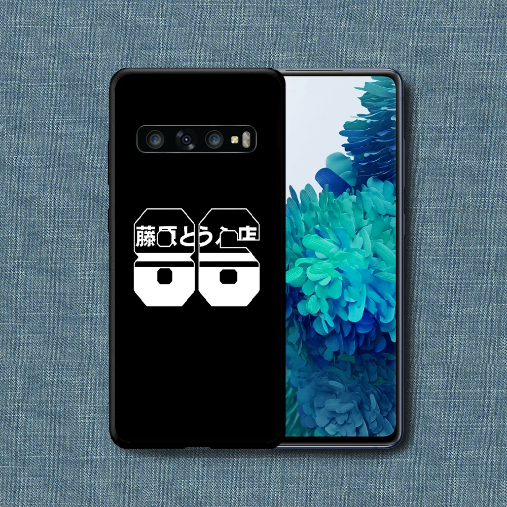 

Initial D AE86 Anime Phone Case For Samsung Galaxy Note S 8 9 10 20 Plus E Lite Uitra black Funda Painting Bumper Trend Cell