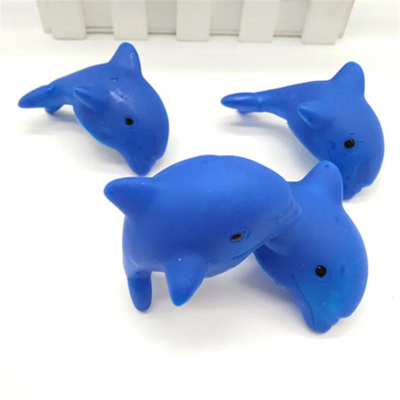 1pc Baby Water Flashing Floating Dolphins Kids Automatic Led Lighting up Beach Play Toys For Children for the Bathroom Bath Swim