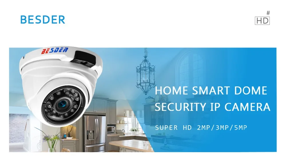 Besder 2MP 3MP 5MP детектор движения камера безопасности антивандальный Антивандальный Крытый Открытый IP камера металлический чехол IP66 XMEye IPC