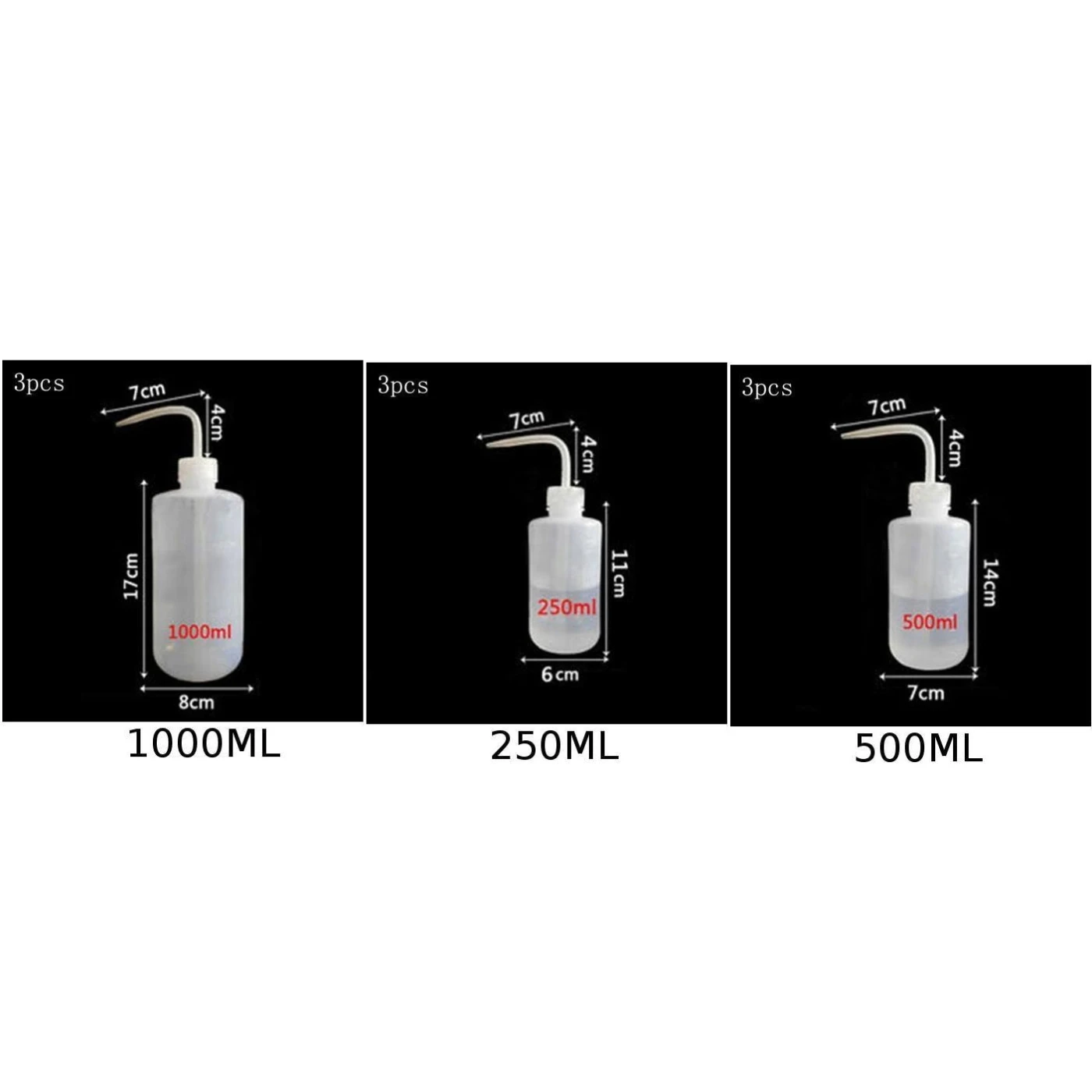 3 шт. изогнутые рот диффузор мыло мыть выдавливание бутылка для лабораторного