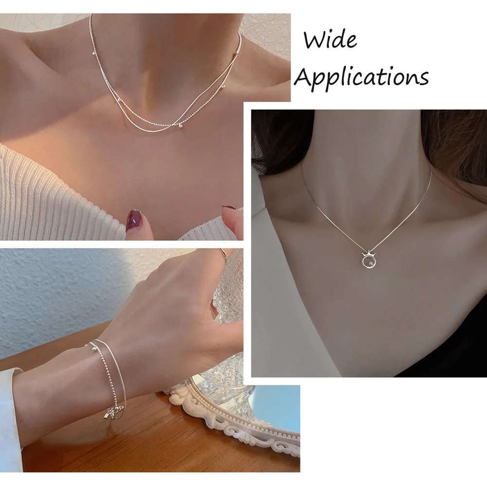 30m Mixed Color Brass Chains Jewelry Accessories For DIY Bracelet Necklace Jewellery Handmade Material 1mm, 32.8 Feet(10m)/roll