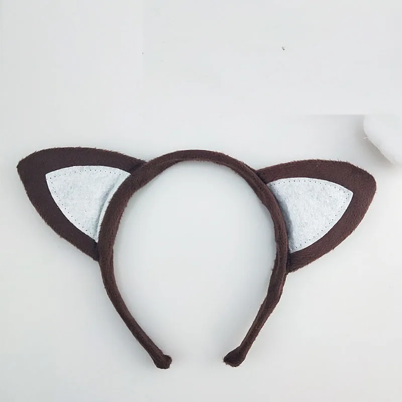 Лиса уши аниме животное ткань головная повязка милые девушки Мальчики фестиваль