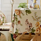 Роскошная светильник Кая скатерть в пасторальном стиле с цветочным принтом, журнальный столик для гостиной, прямоугольная скатерть для стола, скатерти для стола