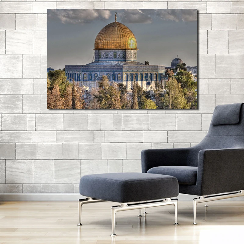 

Mosque Building Roof Landscape Islamic Art Canvas Poster Painting Wall Picture Print Office Home Bedroom Decoration Accessories