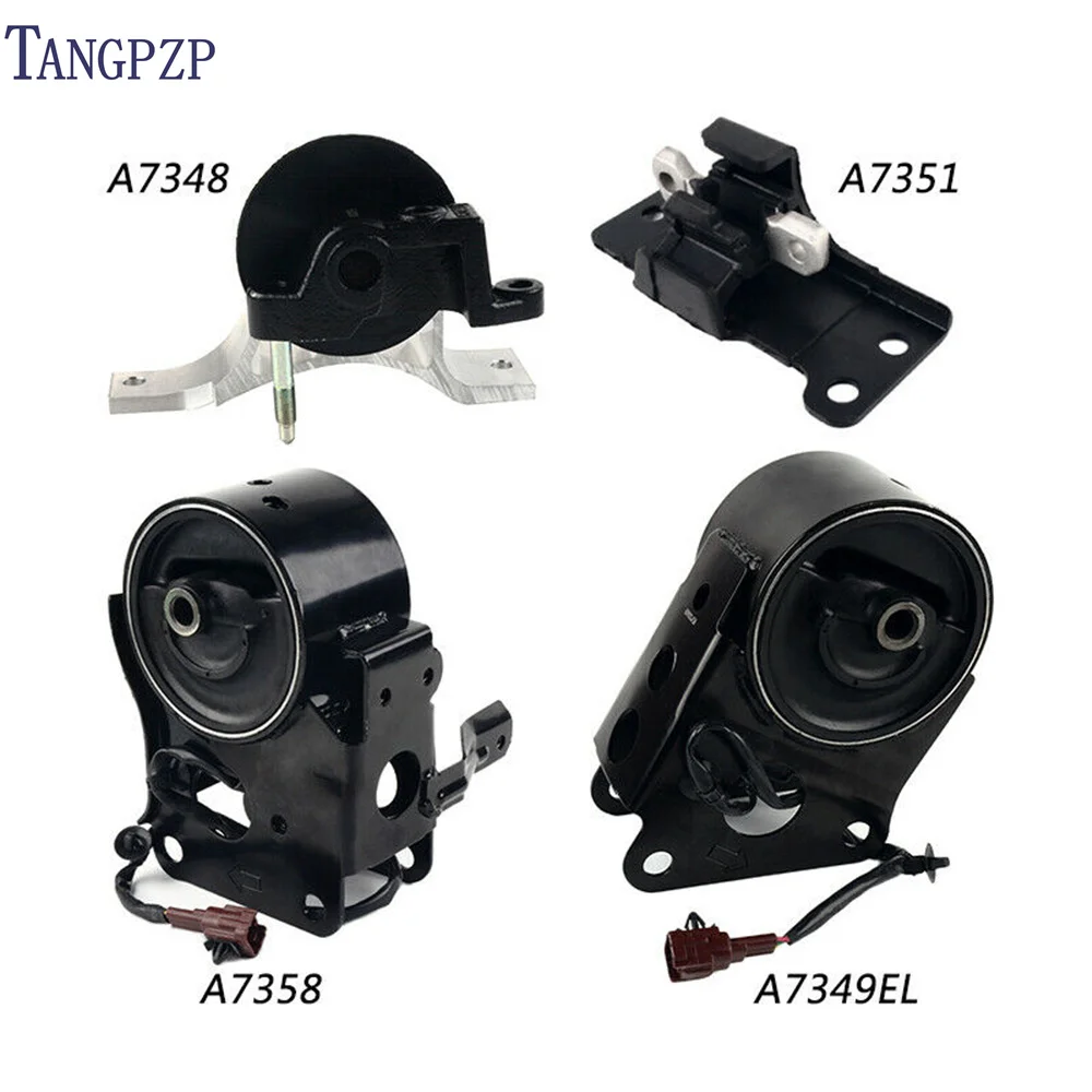 

Оригинальные крепления двигателя 11270-8J10A, 4 шт., A7348 A7351 A7358 A7349EL и транс-крепление для 2004-2009 Nissan Altima Quest Maxima 3.5L