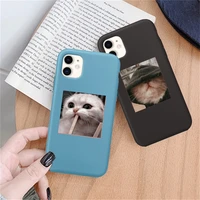 cute cat pattern phone cover for iphone 12 11 pro max x xr xs max 5 6 7 8 7plus soft silicone case shockproof phone shell