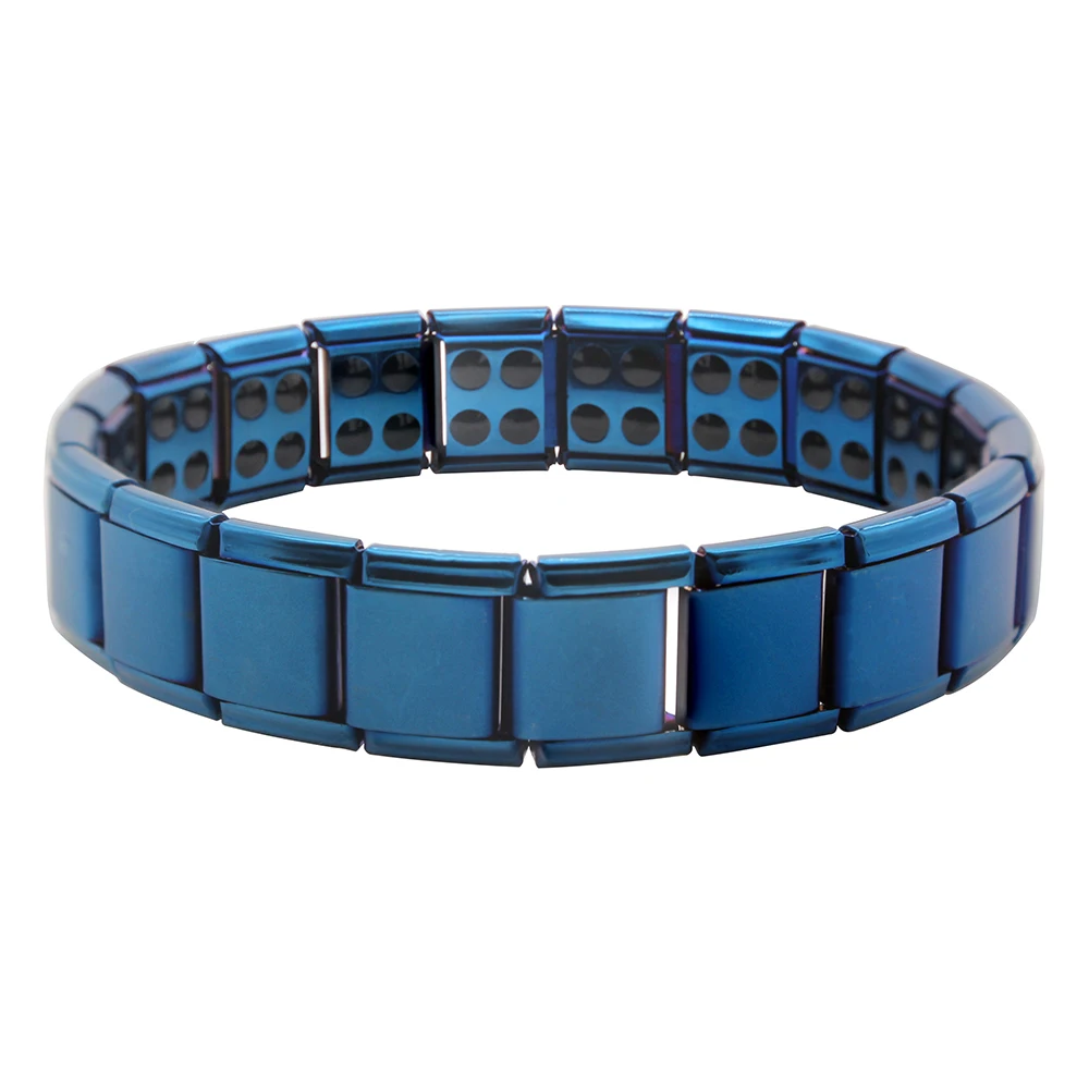 80Gem Blue Hapiship турмалиновый, для энергии баланса браслет ювелирные изделия здравоохранения для Для мужчин Для женщин Германий Браслеты на зестежке с Gem10 - Окраска металла: 80Gem Blue
