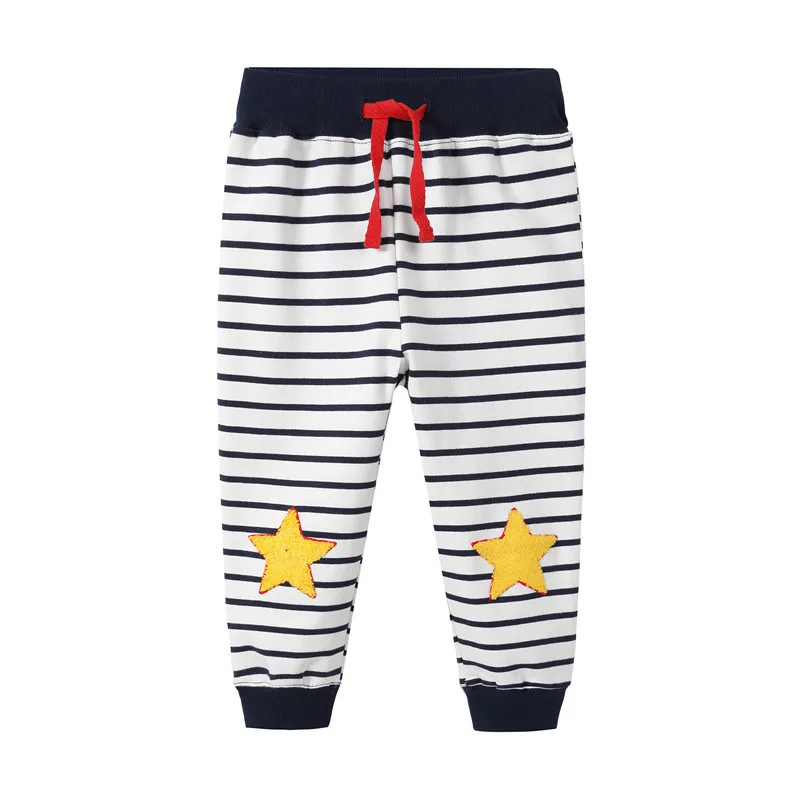 Детские хлопковые штаны шаровары для мальчиков с принтом динозавров|trousers for