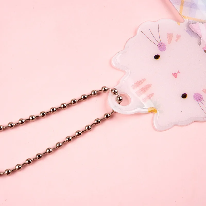 MINKYS Новое поступление Kawaii Cat 2 слота Kpop фотокарты держатель для карт Protector Idol фото