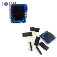 0 66 inch for wemos oled 64x48 iic i2c lcd oled led dispaly shield for arduino compatible for wemos d1 mini ssd1306 oled shield