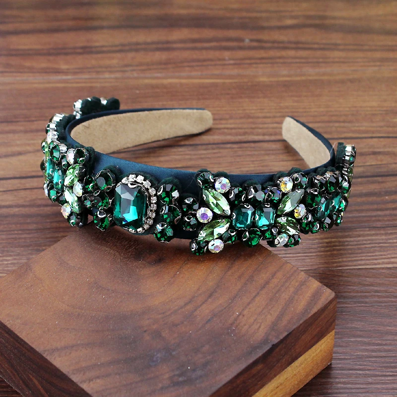 Обруч для волос с блестящими кристаллами Женский роскошный обруч со стразами в
