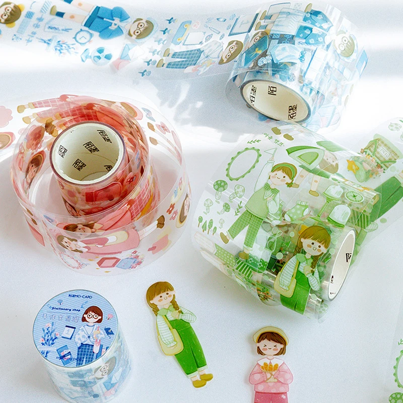 Open A Small Shop Series PET Washi Tape клейкая лента сделай сам скрапбукинг наклейка этикетка |