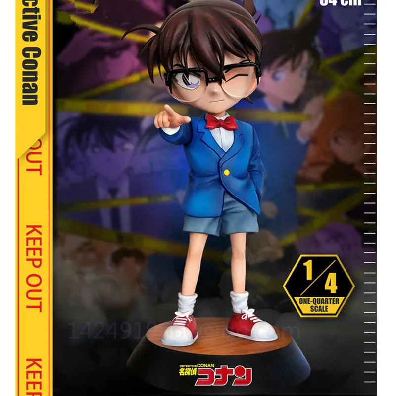 

Detective Conan GK Statue Anime Edogawa Konan Football Detective Kudou Shinichi 14 Resin Action Model Collectible Gift Toy R475