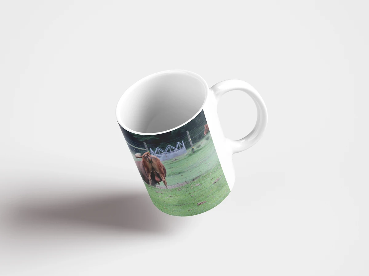 Кружка &quotбык корова ферма&quot 320 мл | Дом и сад