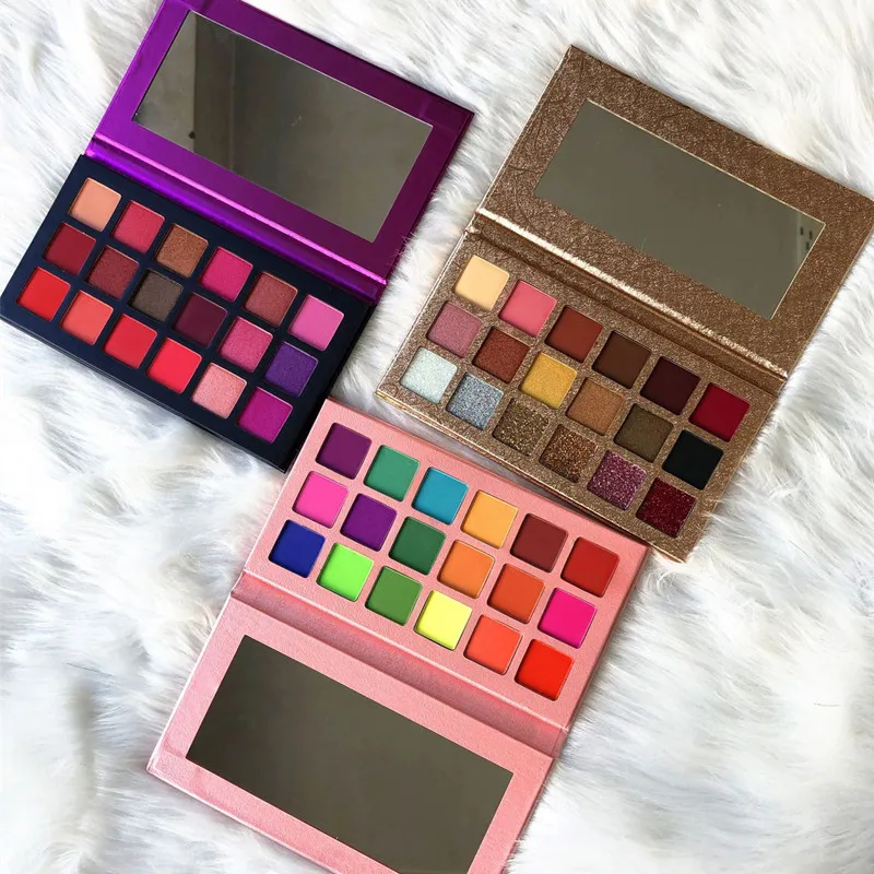 Летнее яркое тени для век Палитра матовая 18 Цвета мерцание осветление яркие