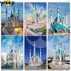 Алмазная живопись с квадратными стразами, вышивка крестиком 5D, мозаика для строительства мечети, домашний декор, подарок TB6