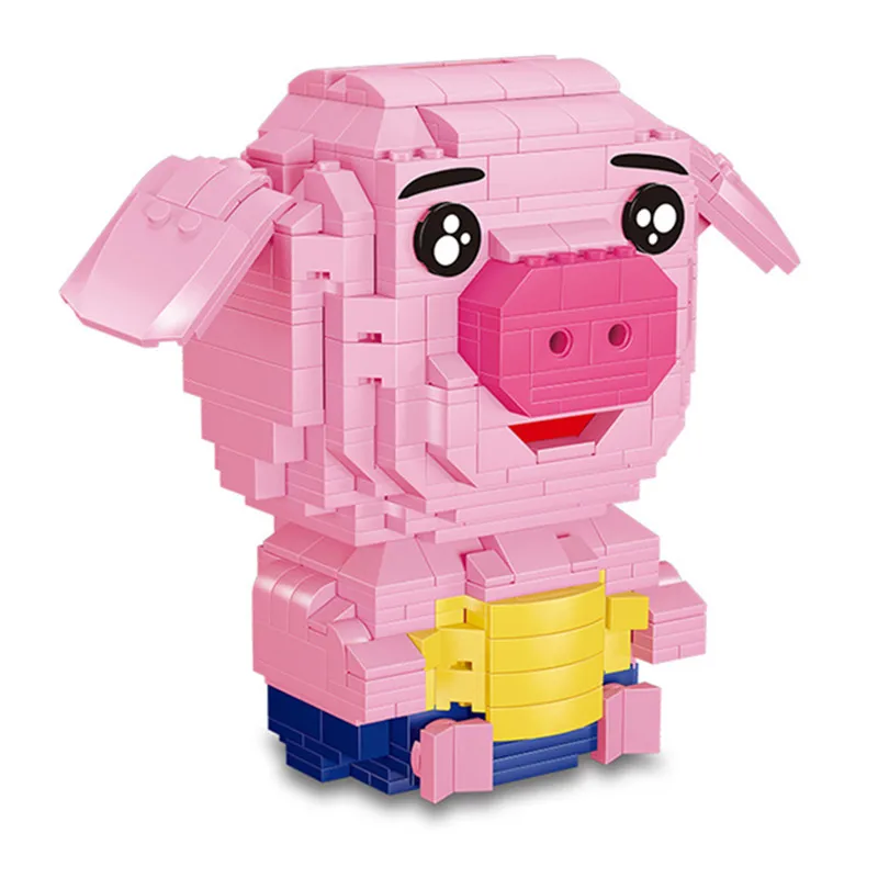 DIY Копилка микро Твердые блоки 3D собрать строительные игрушки развивающие