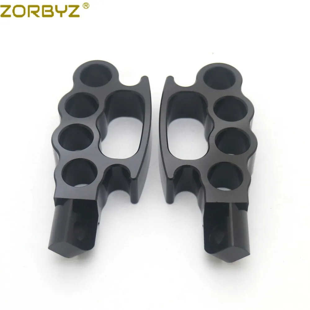 ZORBYZ мотоцикл черный управление подножки Летающий костяшки опорные подножки на заказ педаль для Harley V-Rod Sportster XL Dyna Soft