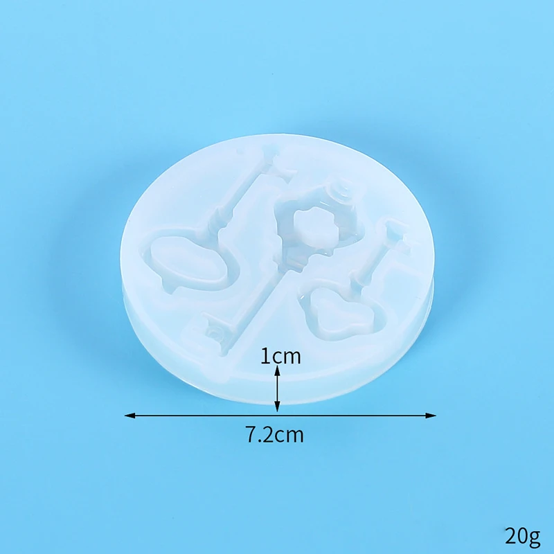 MEETSOFT Винтаж 3 ключа УФ-отверждаемая эпоксидная смола силиконовые формы DIY ручной