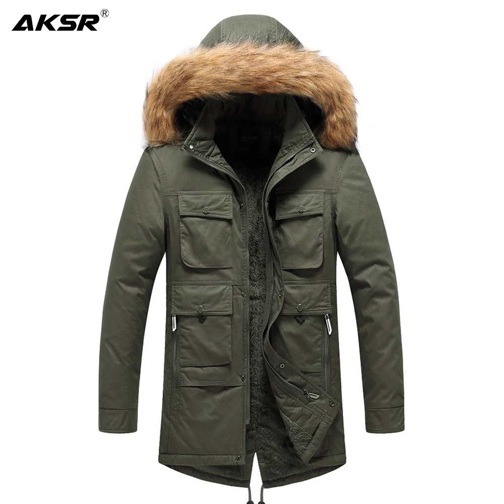 Мужские зимние куртки большого размера флисовые толстые теплые парки с