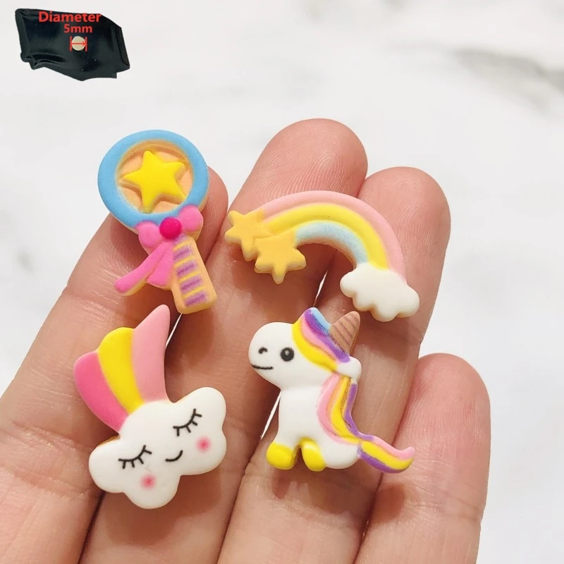 1 шт. милые Мультяшные фотообои из смолы кавайная красочная волшебная палочка