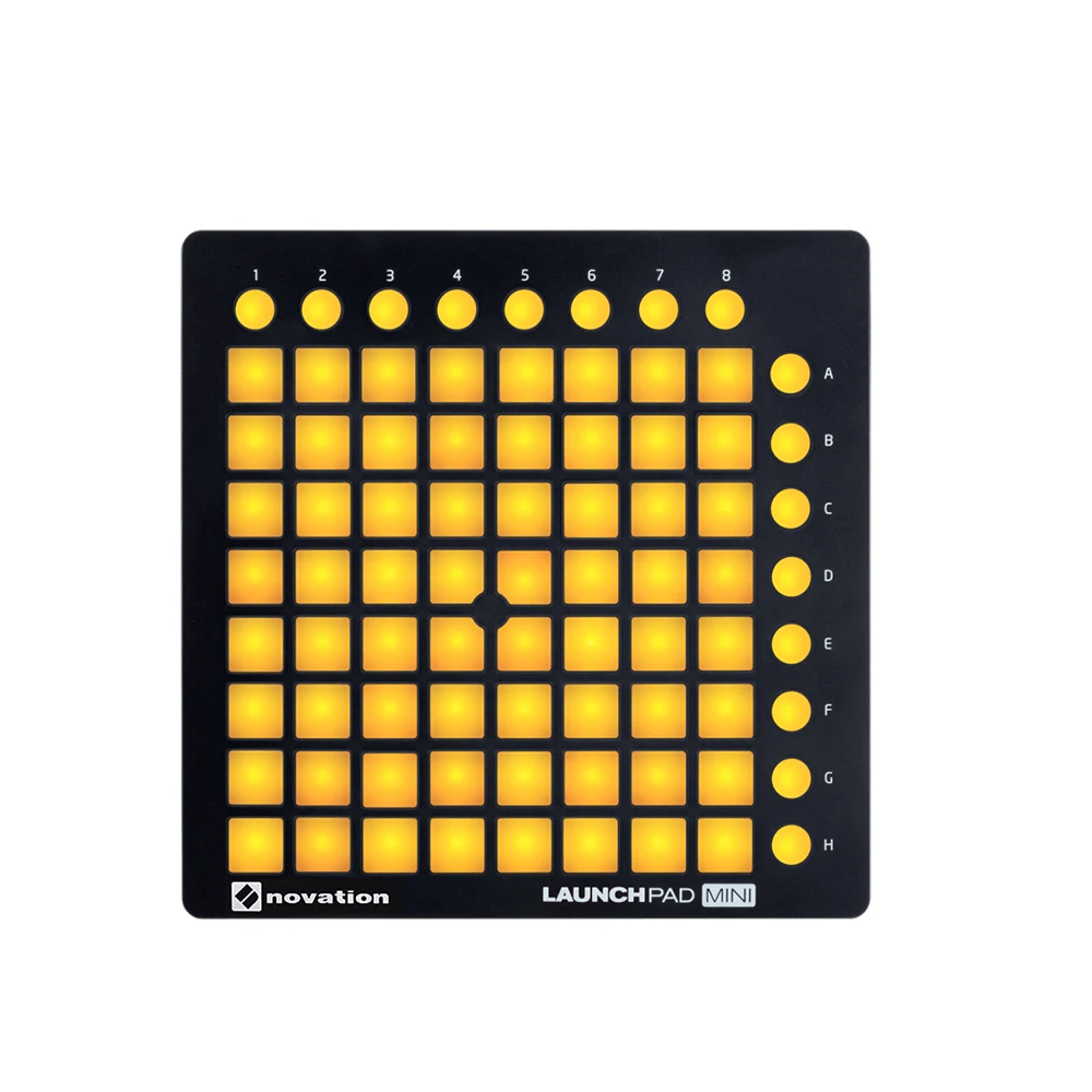 Novation LAUNCHPAD мини ультра-компактный USB MIDI Drum Pad Контролер для Ableton Live 64 подсвечиваемые колодки 16 кнопок управления с USB