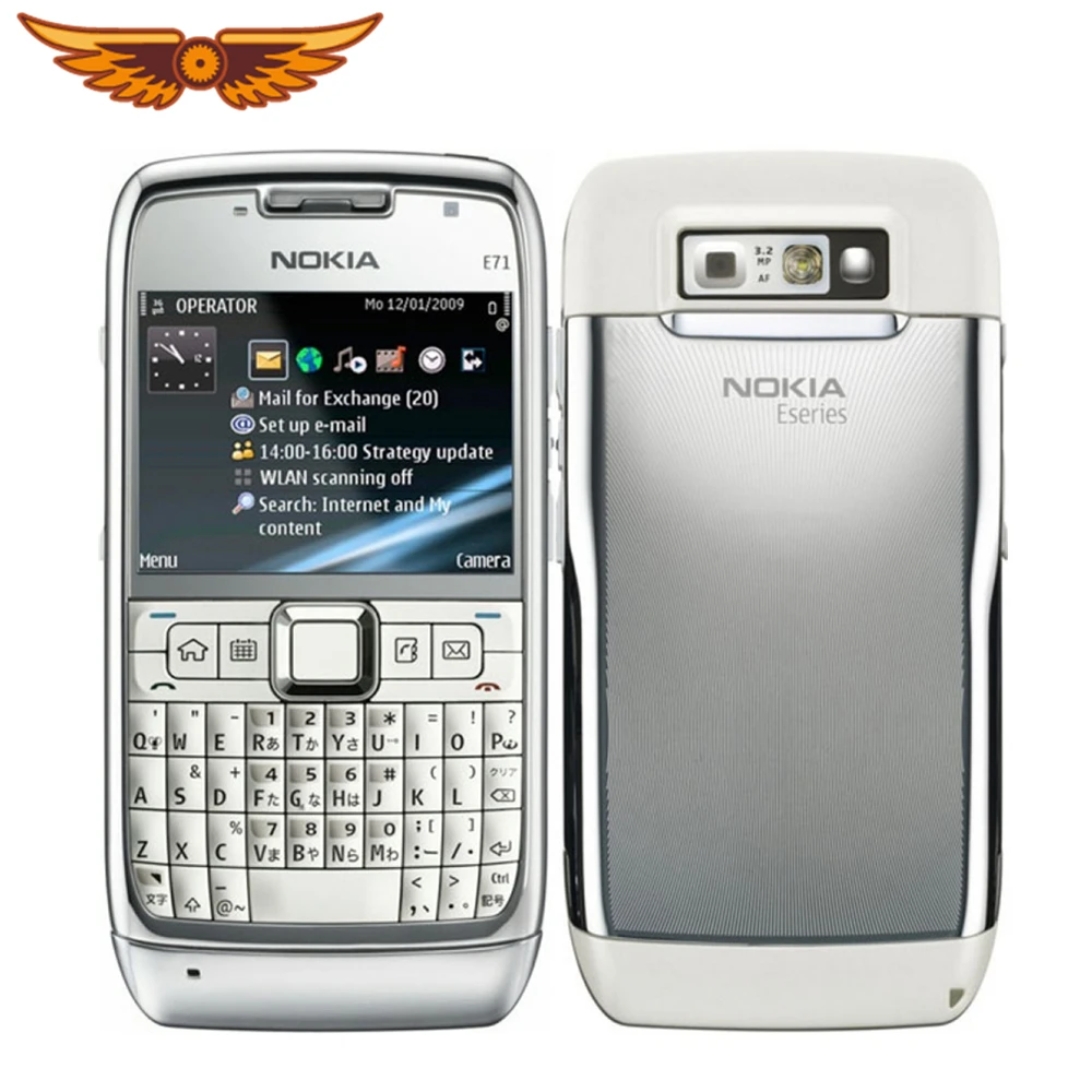 Оригинальный разблокированный сотовый телефон Nokia E71 GPS Wi Fi 3 2 МП 3G